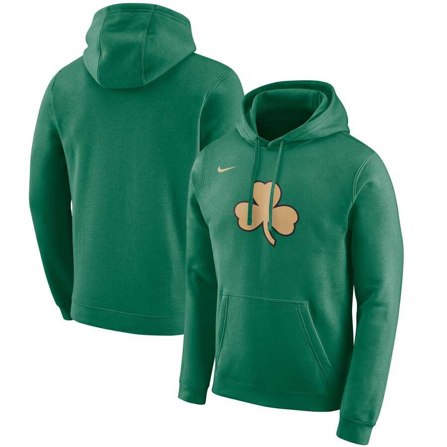 NBA Boston Celtics Nike 201920 City Edition Club Pullover Hoodie Green